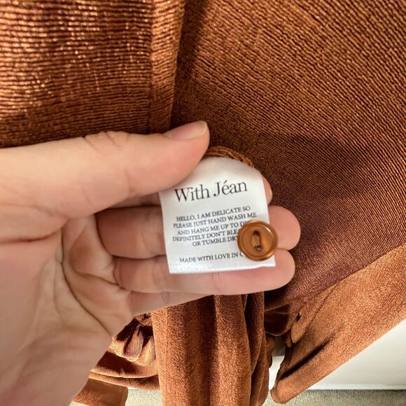 NWT With Jean Andy Dress in Chocolate Sz XL - Picture 9 of 10